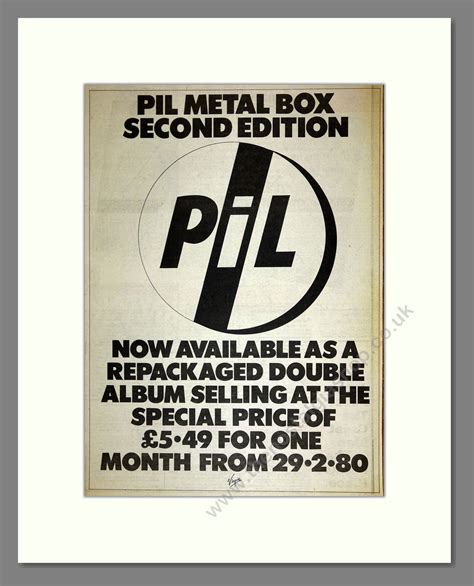 metal box pil wiki|pil second edition.